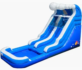 Blue water slide
