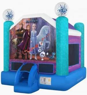 Frozen-themed bounce house